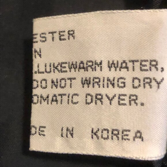 Vintage S.B. II by Bitterman Black Coat – Made in Korea – Size 9/10 – 1980 - Picture 12 of 14